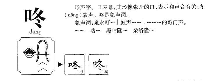 咚字五行属什么-咚字起名的寓意-咚字意思