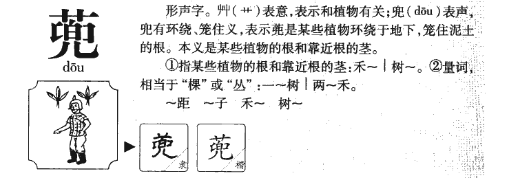 蔸字五行属什么-蔸字起名的寓意-蔸字意思
