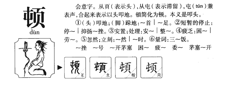 顿字五行属什么-顿字起名的寓意-顿字意思