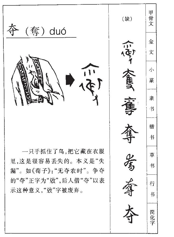 夺字五行属什么-夺字起名的寓意-夺字意思