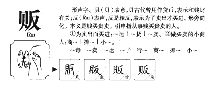 贩字五行属什么-贩字起名的寓意-贩字意思