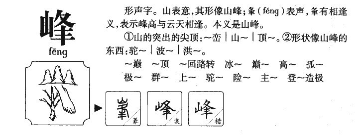 峰字五行属什么-峰字起名的寓意-峰字意思