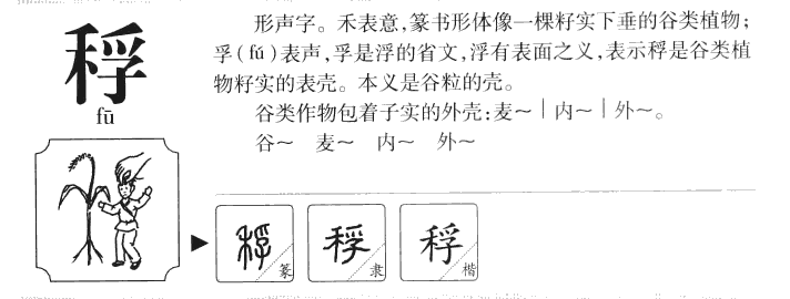 稃字五行属什么-稃字起名的寓意-稃字意思