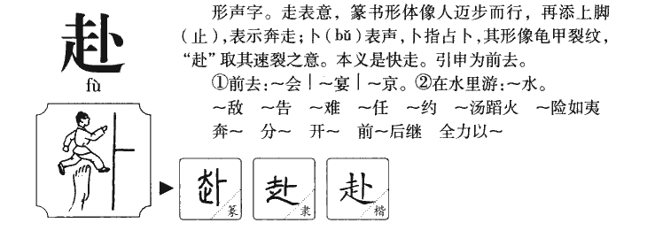 赴字五行属什么-赴字起名的寓意-赴字意思