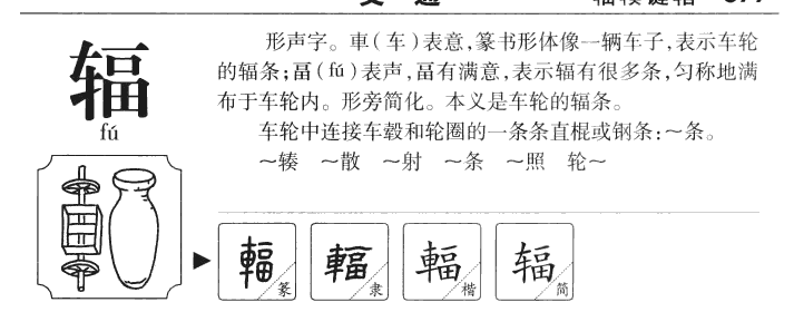 辐字五行属什么-辐字起名的寓意-辐字意思