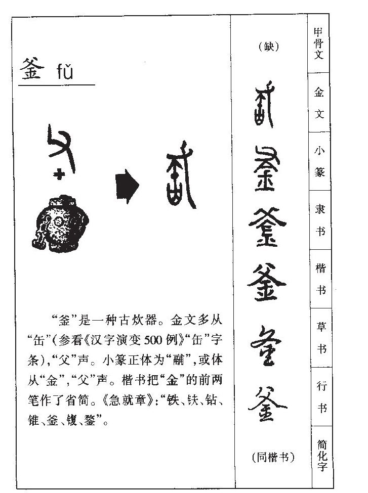 釜字五行属什么-釜字起名的寓意-釜字意思