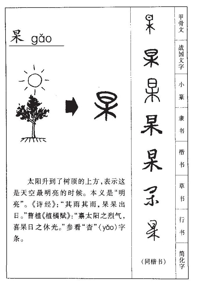 杲字五行属什么-杲字起名的寓意-杲字意思