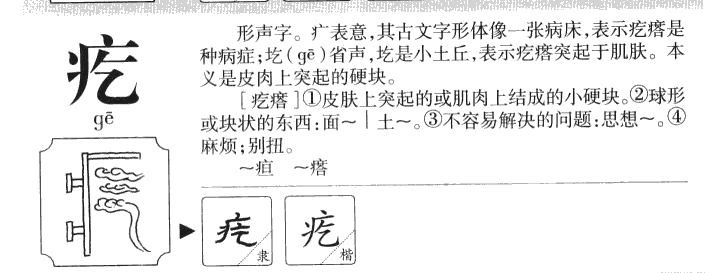 疙字五行属什么-疙字起名的寓意-疙字意思