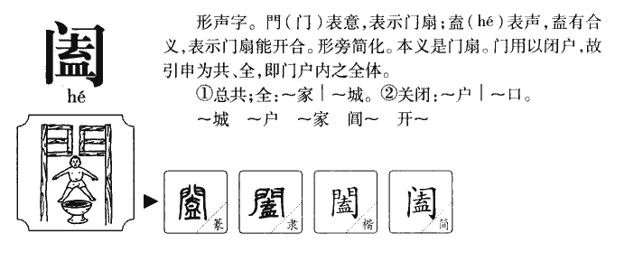 阖字五行属什么-阖字起名的寓意-阖字意思