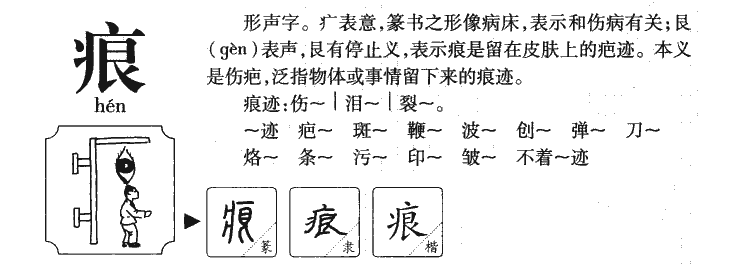 痕字五行属什么-痕字起名的寓意-痕字意思