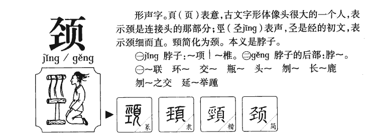 颈字五行属什么-颈字起名的寓意-颈字意思