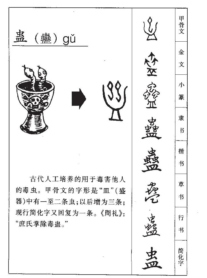 蛊字五行属什么-蛊字起名的寓意-蛊字意思