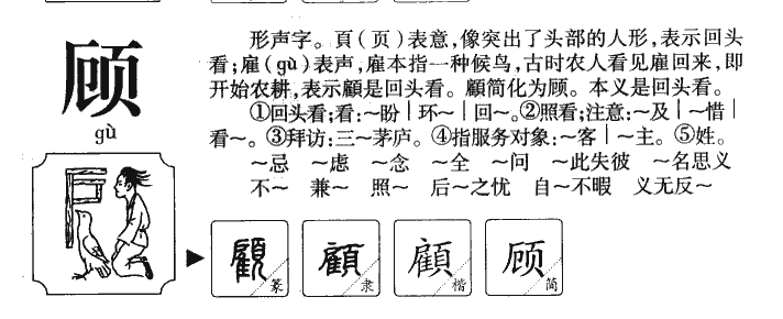 顾字五行属什么-顾字起名的寓意-顾字意思