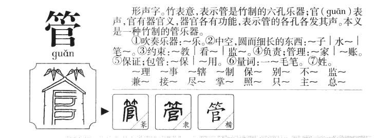 管字五行属什么-管字起名的寓意-管字意思