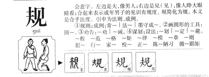 规字五行属什么-规字起名的寓意-规字意思