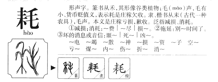 耗字五行属什么-耗字起名的寓意-耗字意思