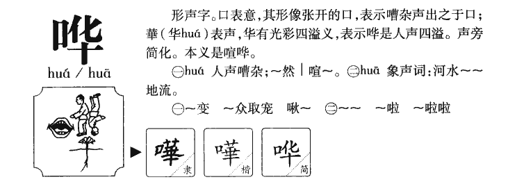 哗字五行属什么-哗字起名的寓意-哗字意思