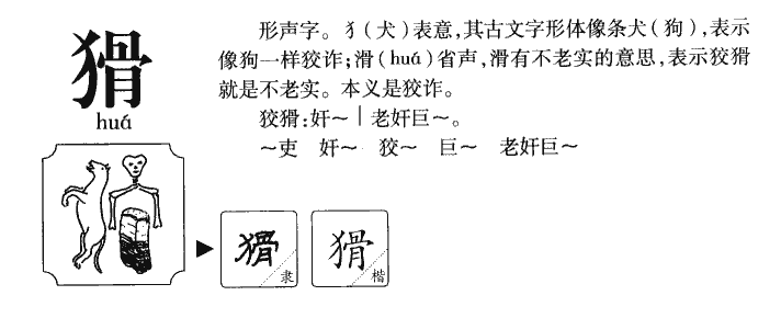 猾字五行属什么-猾字起名的寓意-猾字意思