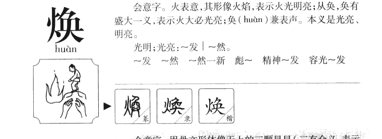 焕字五行属什么-焕字起名的寓意-焕字意思