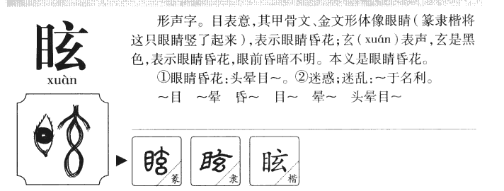眩字五行属什么-眩字起名的寓意-眩字意思