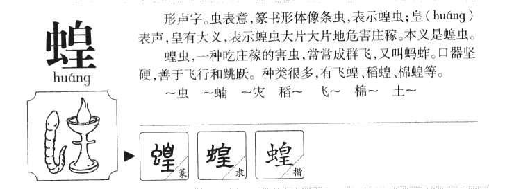 蝗字五行属什么-蝗字起名的寓意-蝗字意思