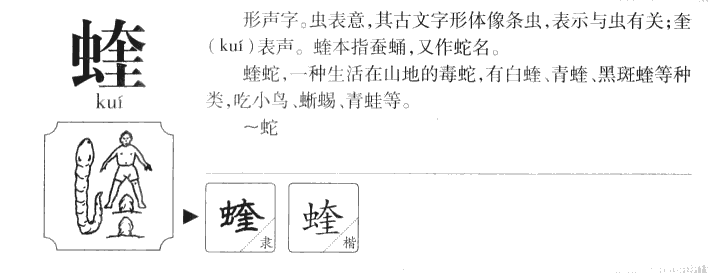 蝰字五行属什么-蝰字起名的寓意-蝰字意思