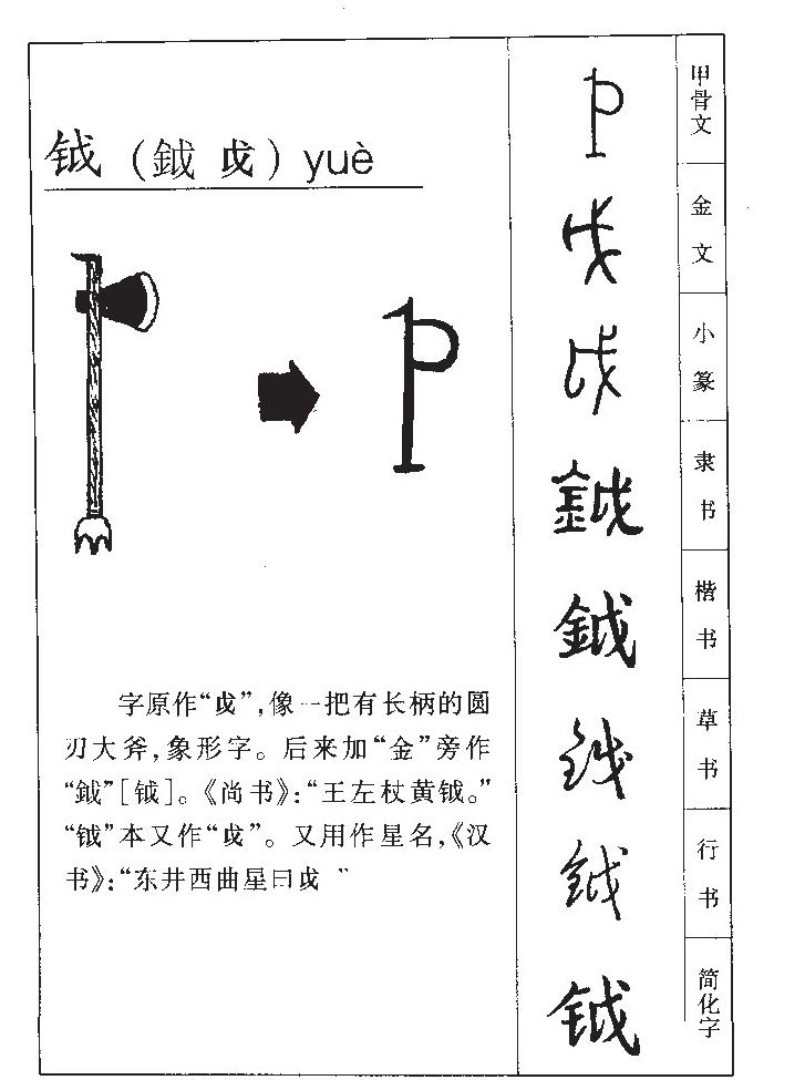 钺字五行属什么-钺字起名的寓意-钺字意思