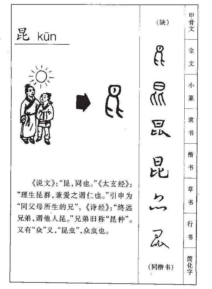 昆字五行属什么-昆字起名的寓意-昆字意思