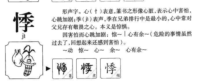 悸字五行属什么-悸字起名的寓意-悸字意思