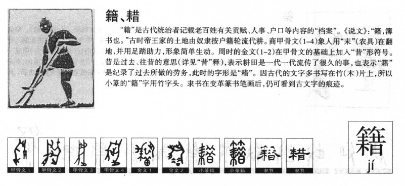 籍字五行属什么-籍字起名的寓意-籍字意思