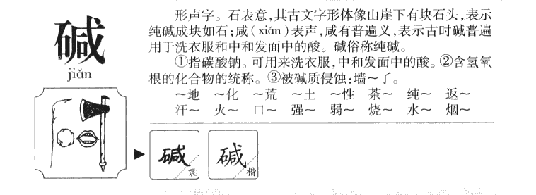 碱字五行属什么-碱字起名的寓意-碱字意思