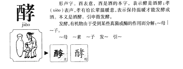 酵字五行属什么-酵字起名的寓意-酵字意思