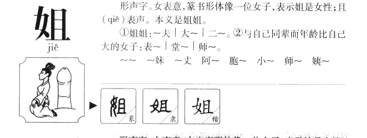 姐字五行属什么-姐字起名的寓意-姐字意思