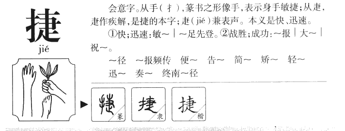 捷字五行属什么-捷字起名的寓意-捷字意思
