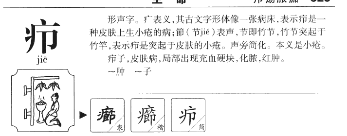 疖字五行属什么-疖字起名的寓意-疖字意思