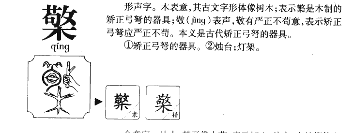檠字五行属什么-檠字起名的寓意-檠字意思