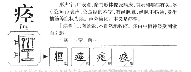痉字五行属什么-痉字起名的寓意-痉字意思
