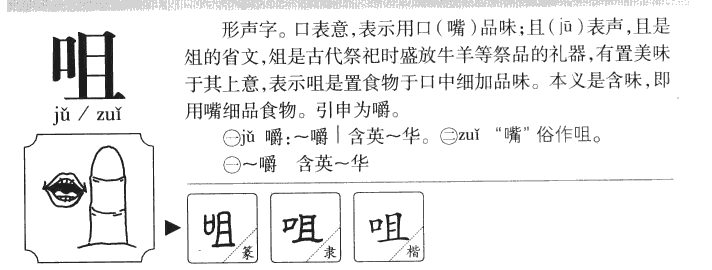 咀字五行属什么-咀字起名的寓意-咀字意思