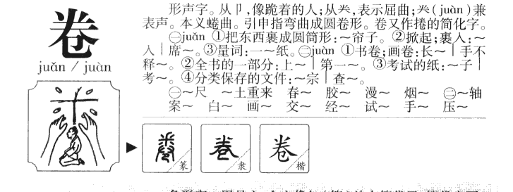 卷字五行属什么-卷字起名的寓意-卷字意思