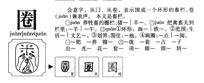 圈字五行属什么-圈字起名的寓意-圈字意思