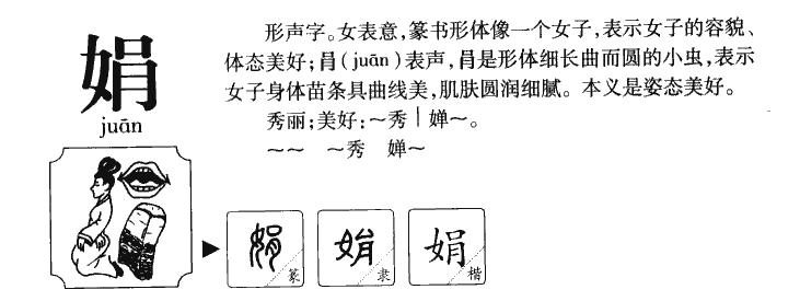 娟字五行属什么-娟字起名的寓意-娟字意思