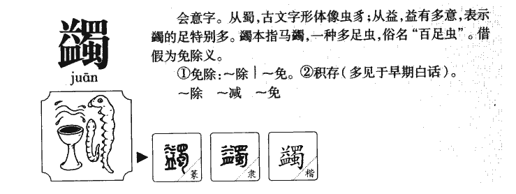 蠲字五行属什么-蠲字起名的寓意-蠲字意思