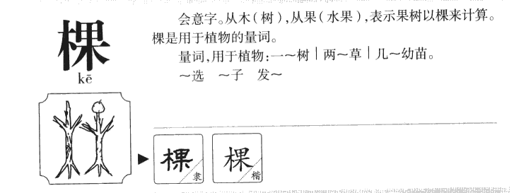 棵字五行属什么-棵字起名的寓意-棵字意思