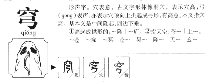 穹字五行属什么-穹字起名的寓意-穹字意思