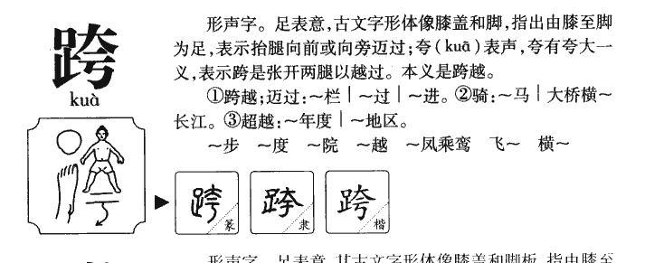 跨字五行属什么-跨字起名的寓意-跨字意思