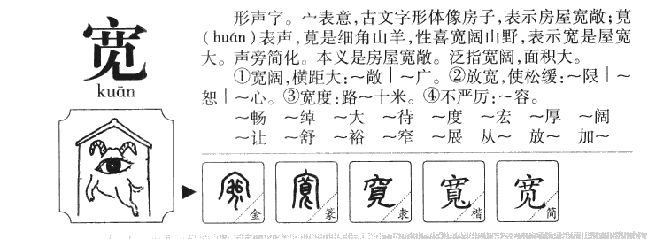 宽字五行属什么-宽字起名的寓意-宽字意思