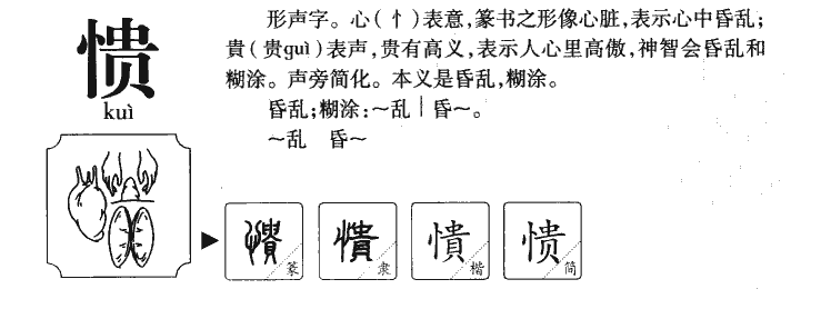 愦字五行属什么-愦字起名的寓意-愦字意思