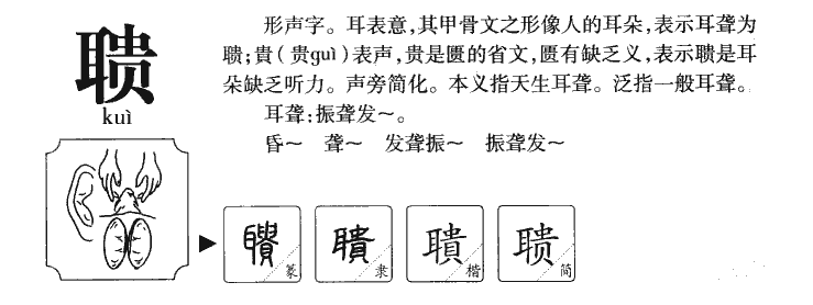 聩字五行属什么-聩字起名的寓意-聩字意思