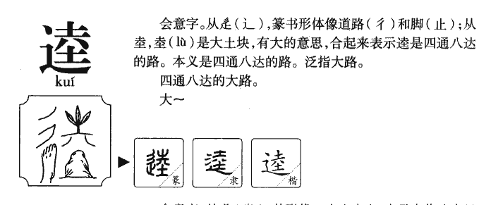 逵字五行属什么-逵字起名的寓意-逵字意思