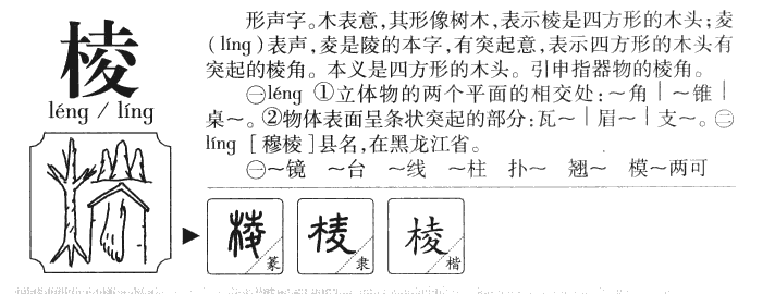 棱字五行属什么-棱字起名的寓意-棱字意思